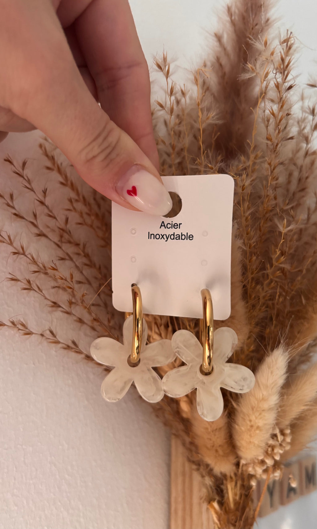 Boucle d’oreille FLEURS
